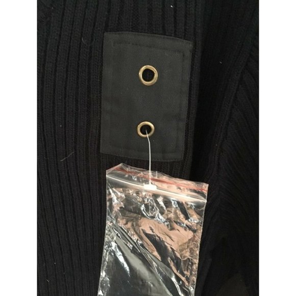 Liberty Uniform Top Brass Sweater Navy Blue XL epaulets reinforced elbows - Picture 3 of 8